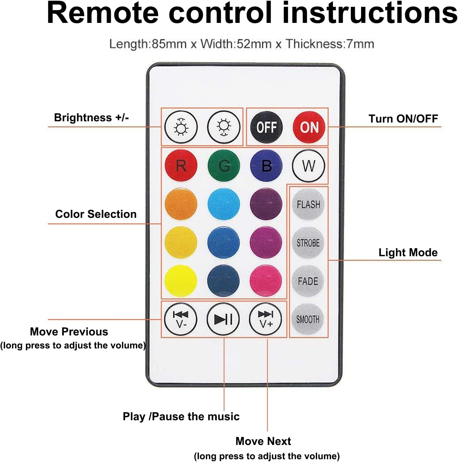 „Bec led inteligent RGB cu difuzor Bluetooth, muzică, lumină de scenă cu telecomandă.